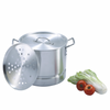 Aluminium Steamer Pot Tamalera 8QT -160QT Big Cooking Pot Cookware Sets Commercial Pot