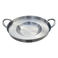 Hot High Quality Round Comals Cazo Griddle Fryer Stainless Steel Comals Grill Taco Pan For Carnitas Panza Wok
