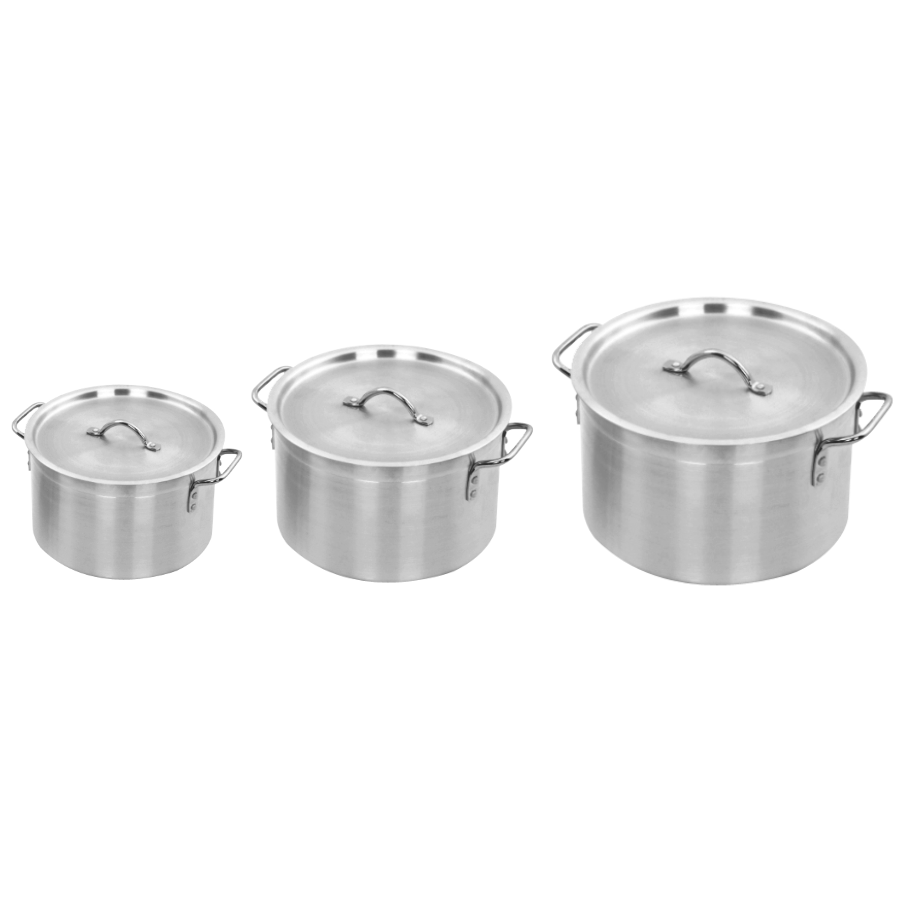 Kitchen Set Cookware Gadgets Alumanium Stock Pots Wholesale Commercial Cooking Pot With Thicker Gauge