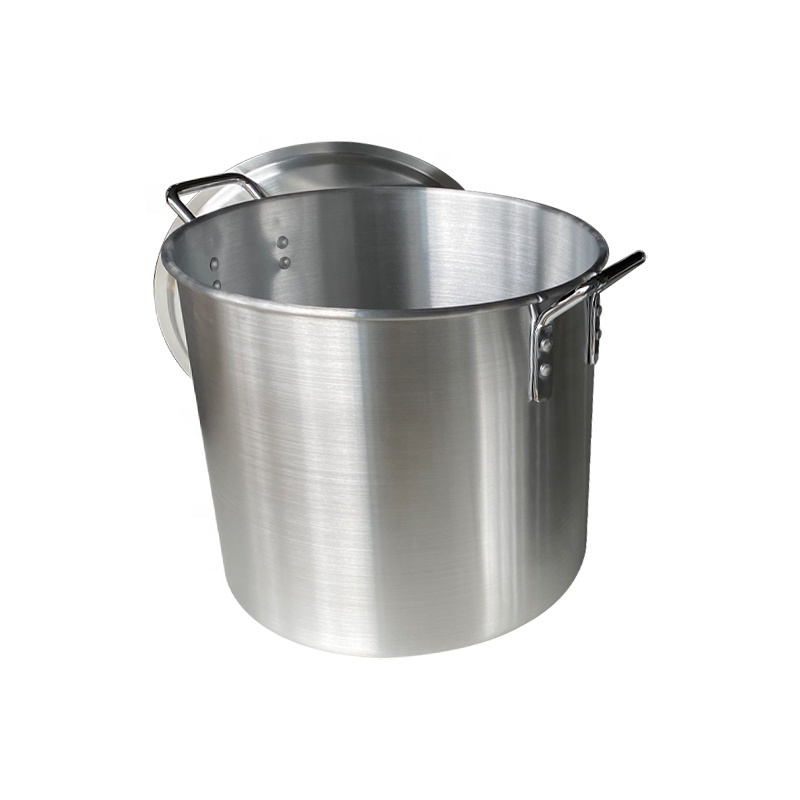 Aluminium Big Cooking Pot Hotel Restaurant Commercial Pot Soup Stock Pot