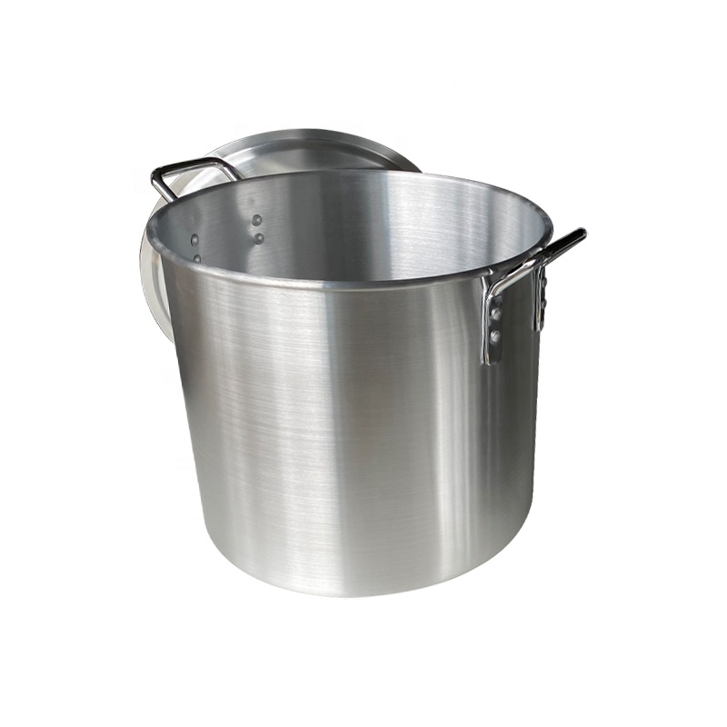 Durable And High Temperature Resistant Aluminum Stockpot Steamer Cooking Pot Commercial Pot