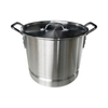 Supplier Wholesale 20-52QT Aluminum Steamer Large Cooking Pot Commercial Pot Detachable Steamer Insert