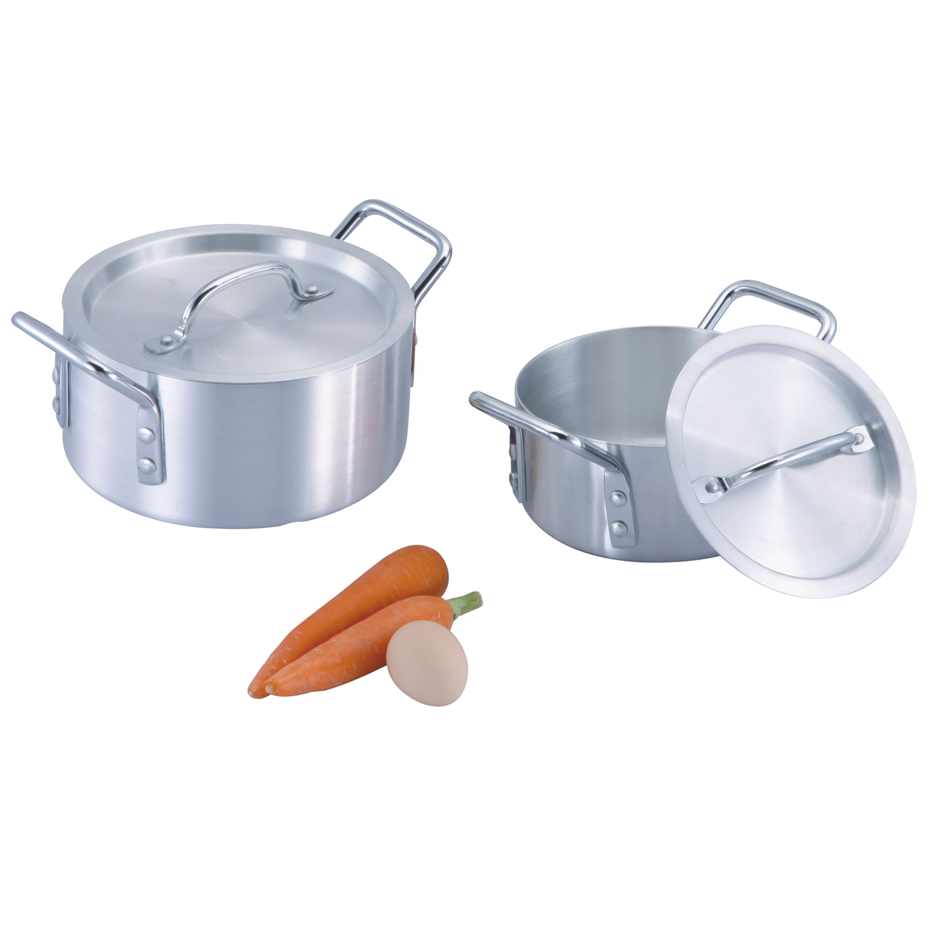 aluminium stock pot with lid