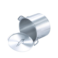 Aluminium Stock Pot Rolled Rim 2QT-160QT Cookware Sets Large Cooking Pots Soup&steam