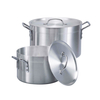 4PCS Aluminium Stock Pot with Heavy Gauge for Home Restaurant