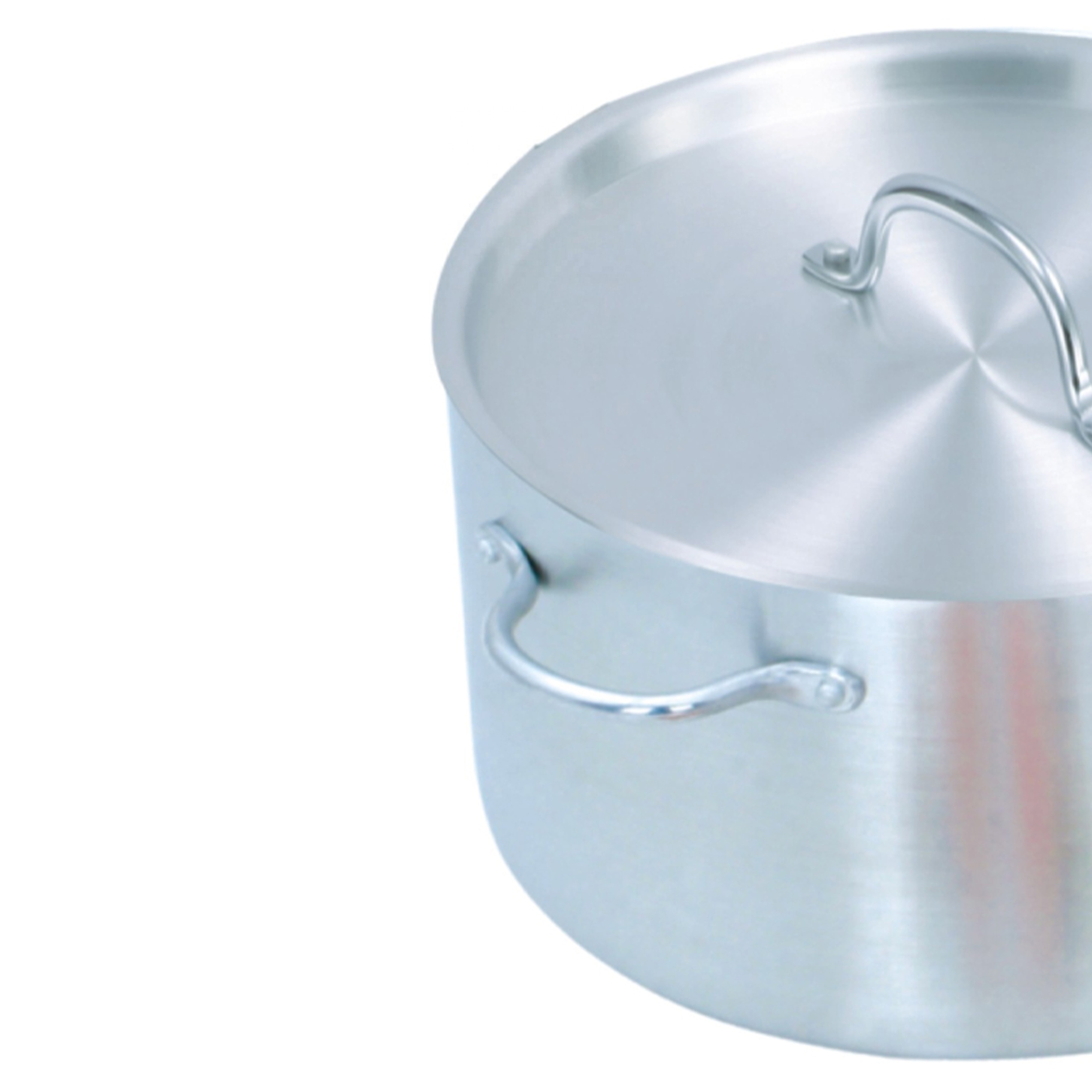 Aluminium Soup Pot Cast Aluminium Handles with Lids for Restaurant