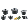 Aluminium Non-Stick Pot Set Hard-Anodized Cookware Sets