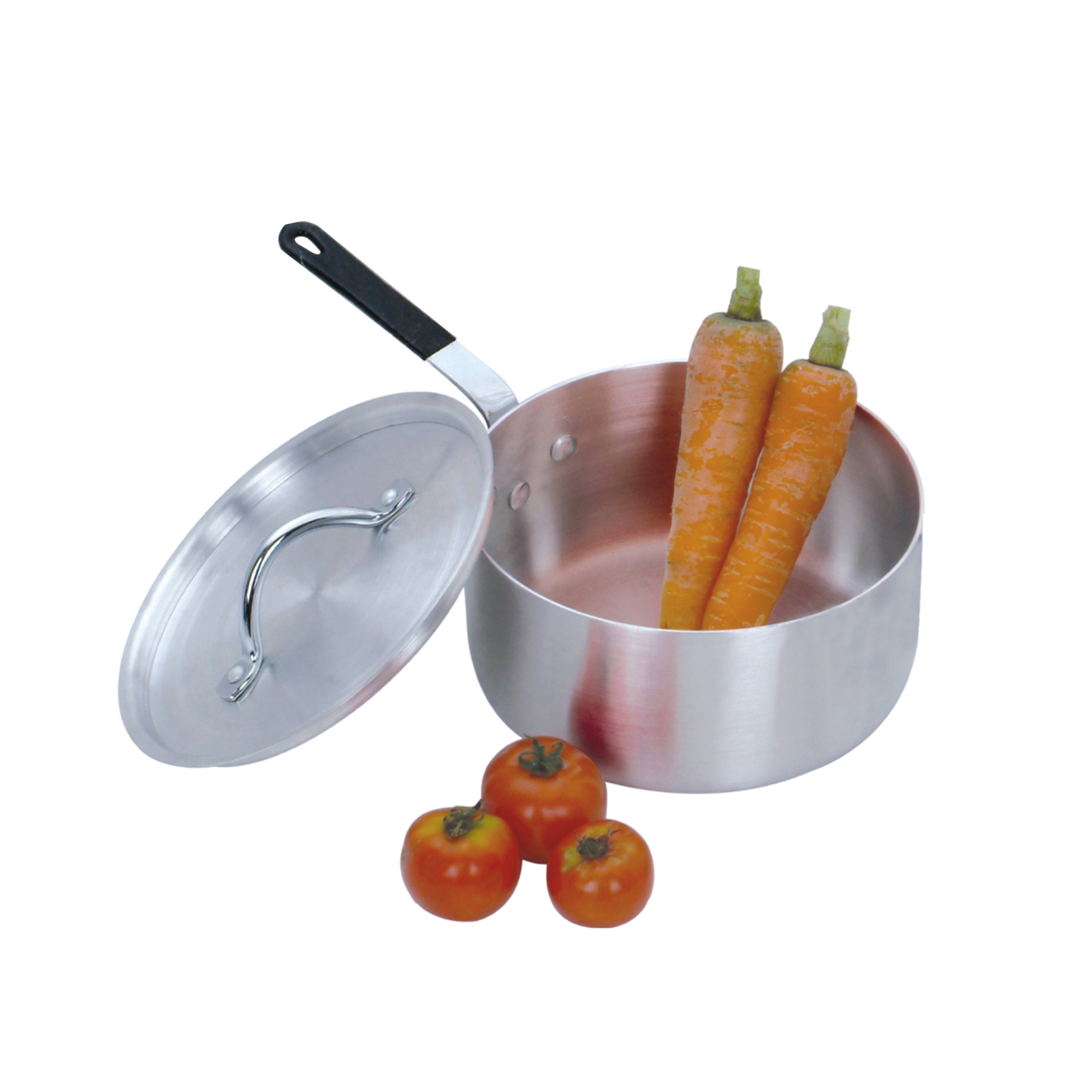 Aluminium Soup Pot Wire Handle with Silicon Lid for Home Restaurant