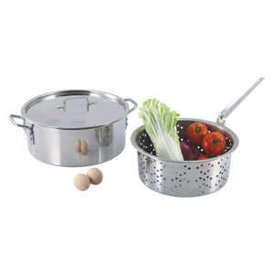 Stainless Steel Fish Fryer with Wire Handles Basket Cookware Ste