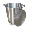 Stainless Steel Large Capacity Straight Bucket Aluminum Pot Stockpot Kitchen Tableware