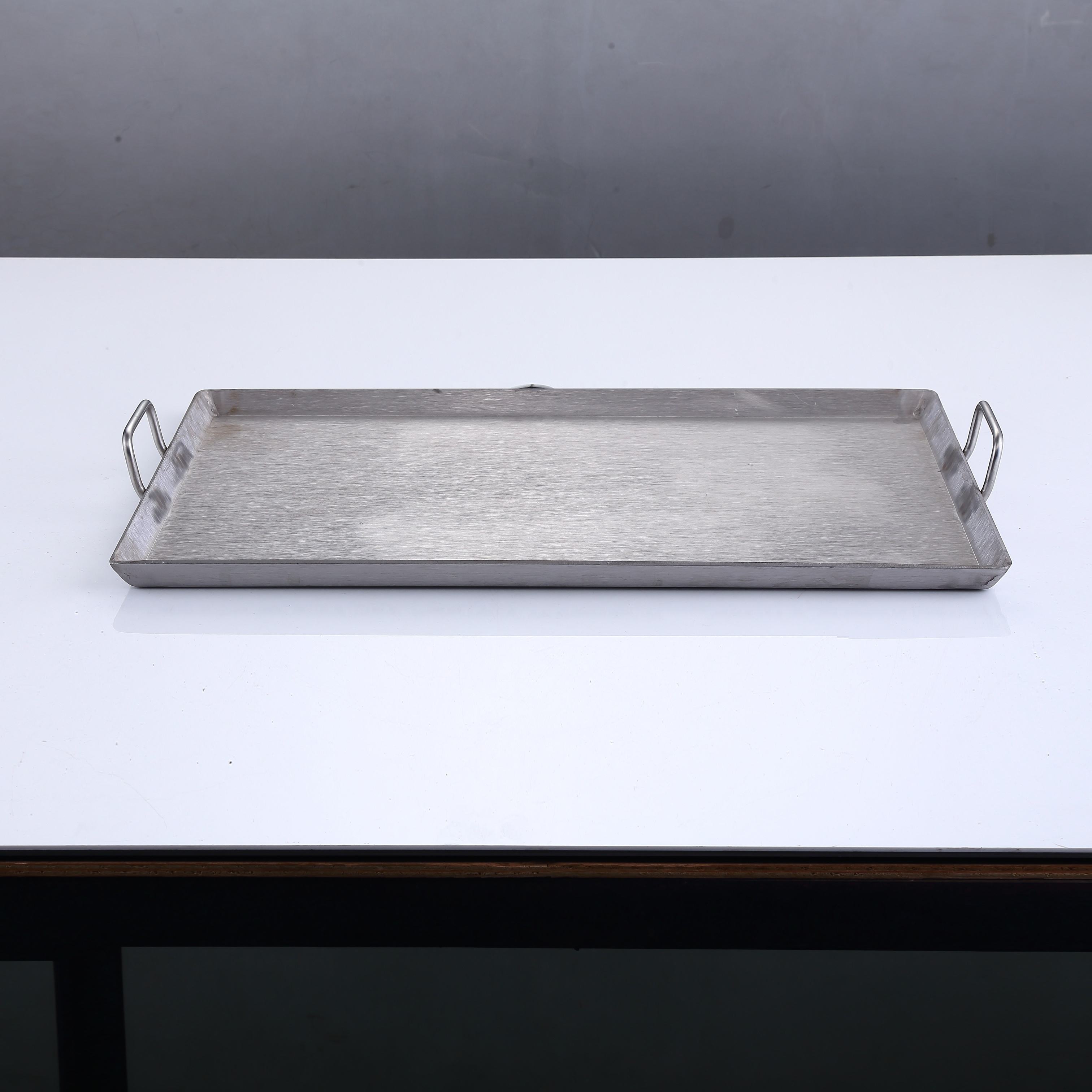 flat top stainless grill