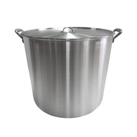 Factory Price Induction Bottom Cooking Pot Silver Large Capacity Stainless Stock Pot