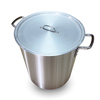 Stainless Steel Large Capacity Straight Bucket Aluminum Pot Stockpot Kitchen Tableware