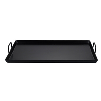 Stainless Steel Non-stick Bake Tray Kitchen Sheet Pan Flat Baking Roast Pan Double Handle for Large Cookouts