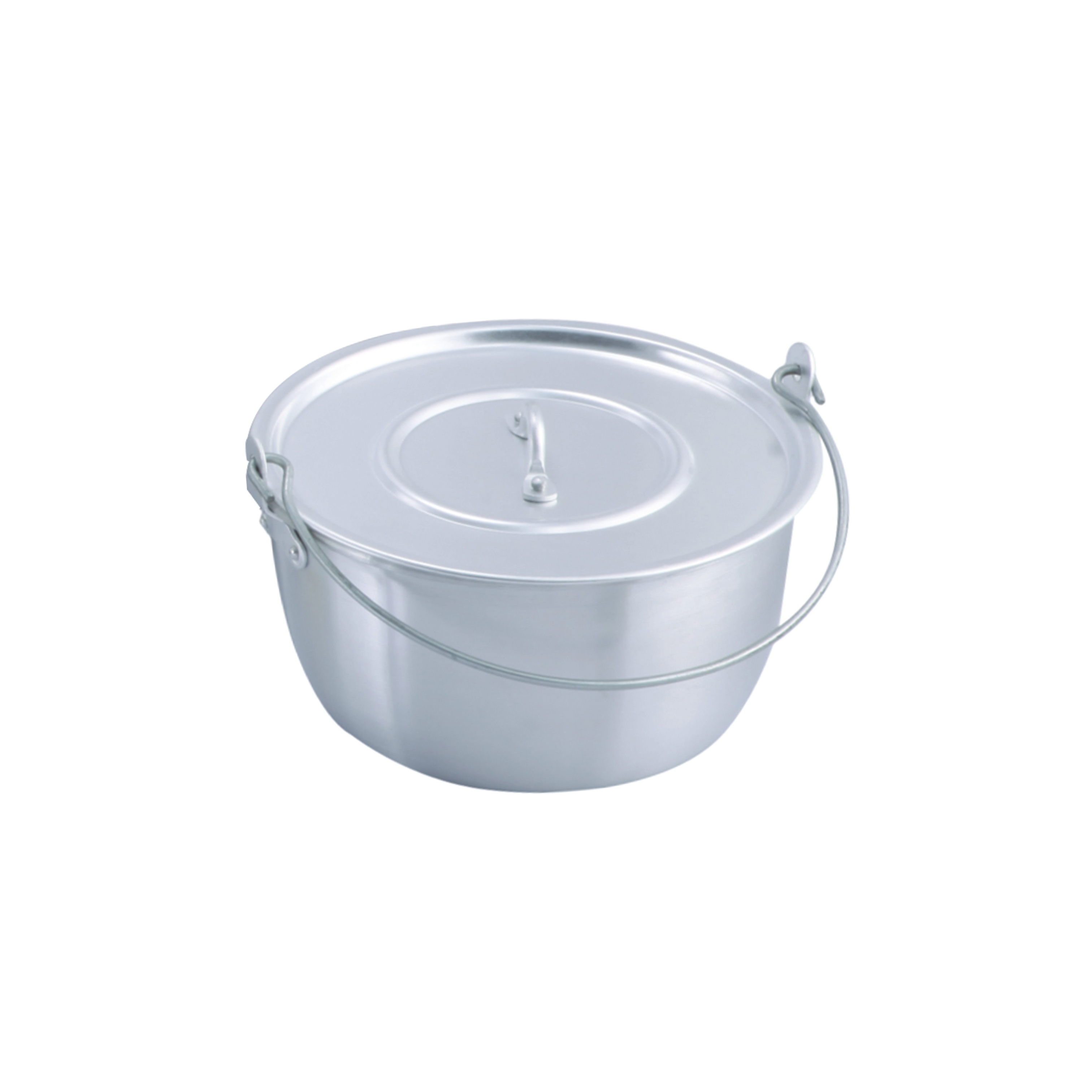 9PCS Aluminium Pot Set Sanded Pot Whiten Lid Cookware Set for Home Restaurant