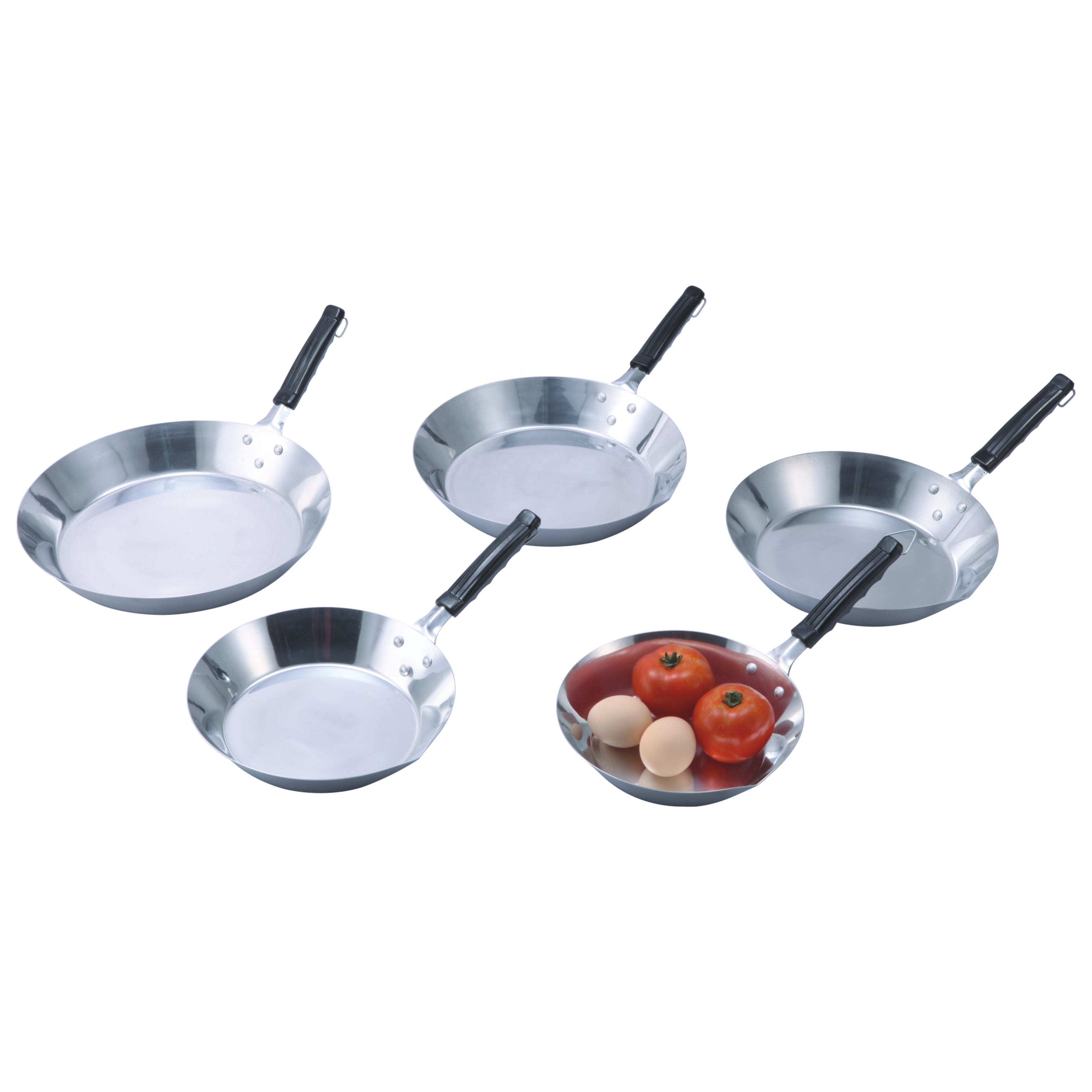 Aluminium Fry Pan Polishing Cookware Set for Home Restaurant