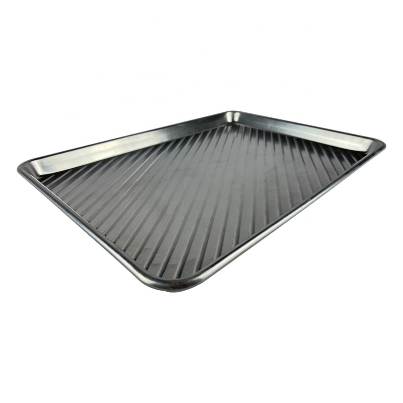 Rectangle Baking Sheet Pan Baking Tray Aluminum Bakeware Bakery Tools Baking Pan Tray With Bottom Corrugated