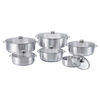 Aluminium 6 Pcs Big Capacity Camping Cookware Set Cooking Pot Cookware Sets