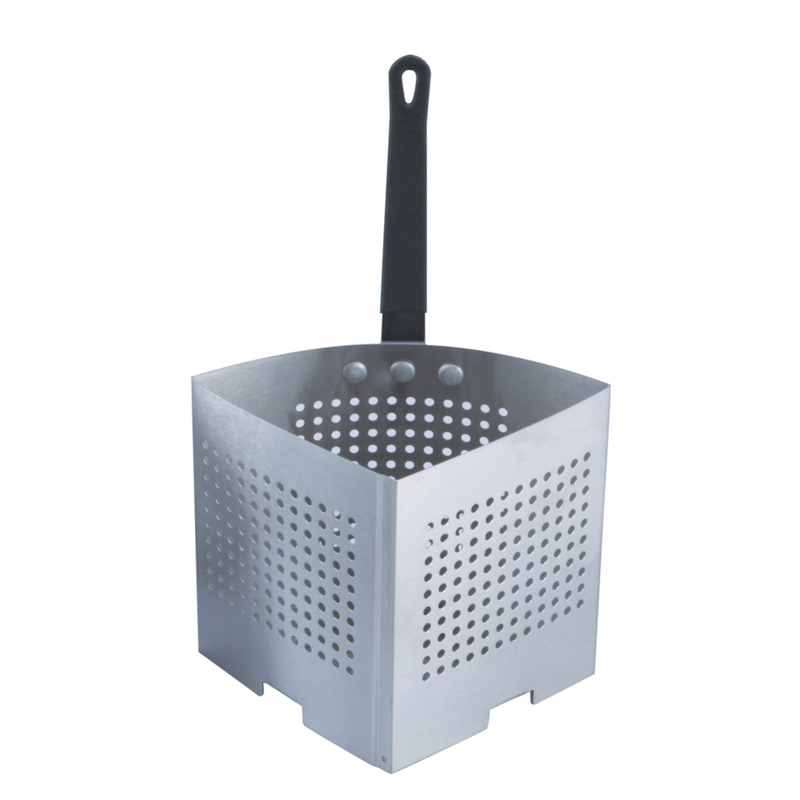 Stainless Steel Deep Kitchen Triangular Pasta Cooker Strainer Basket