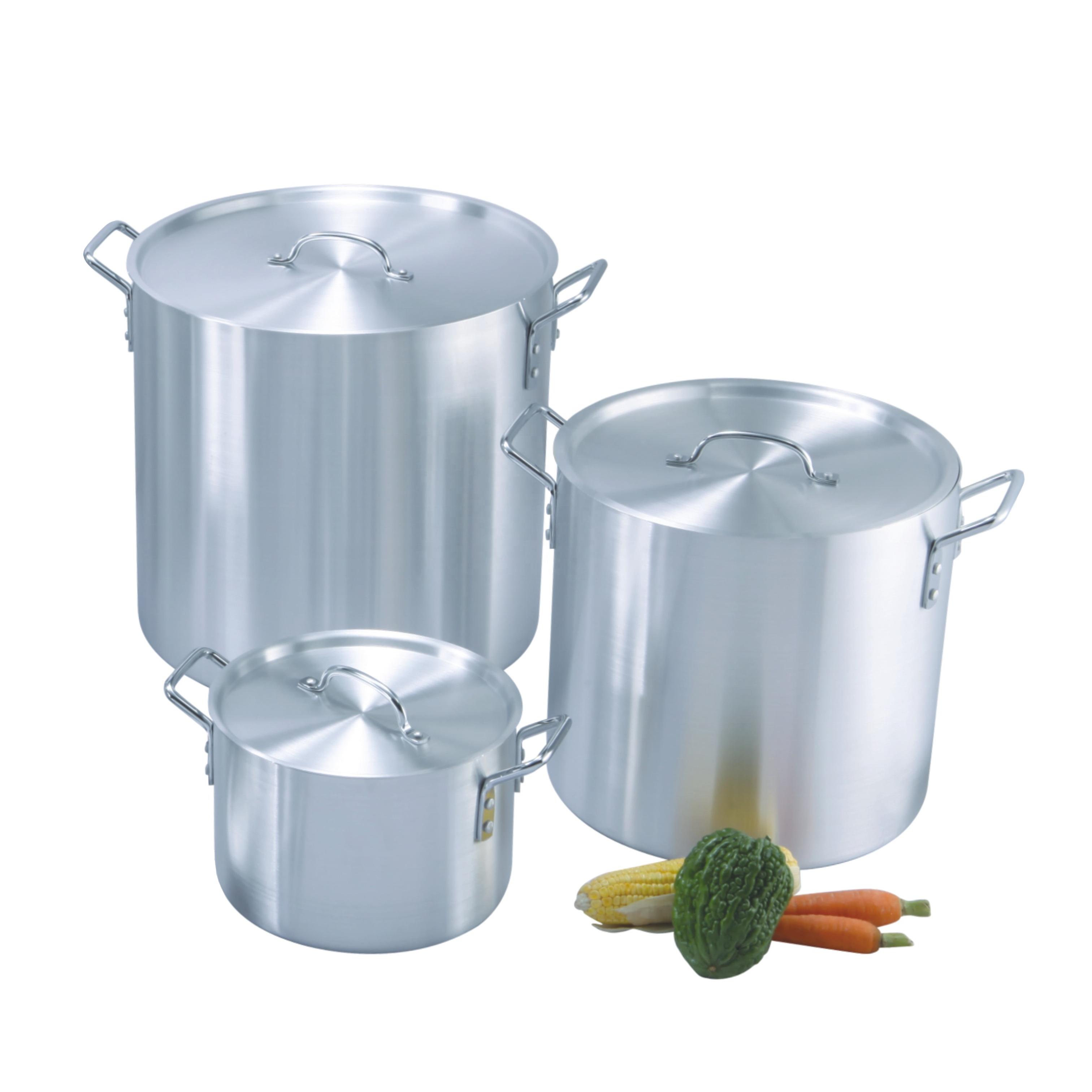 Aluminium Stock Pot,cut Rim 8QT-100QT Cookware Sets Soup&Steam