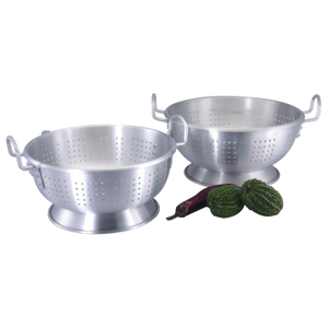 Aluminium Kitchen Tools Handled Fruit Basket Vegetable Colander Set commercial pot
