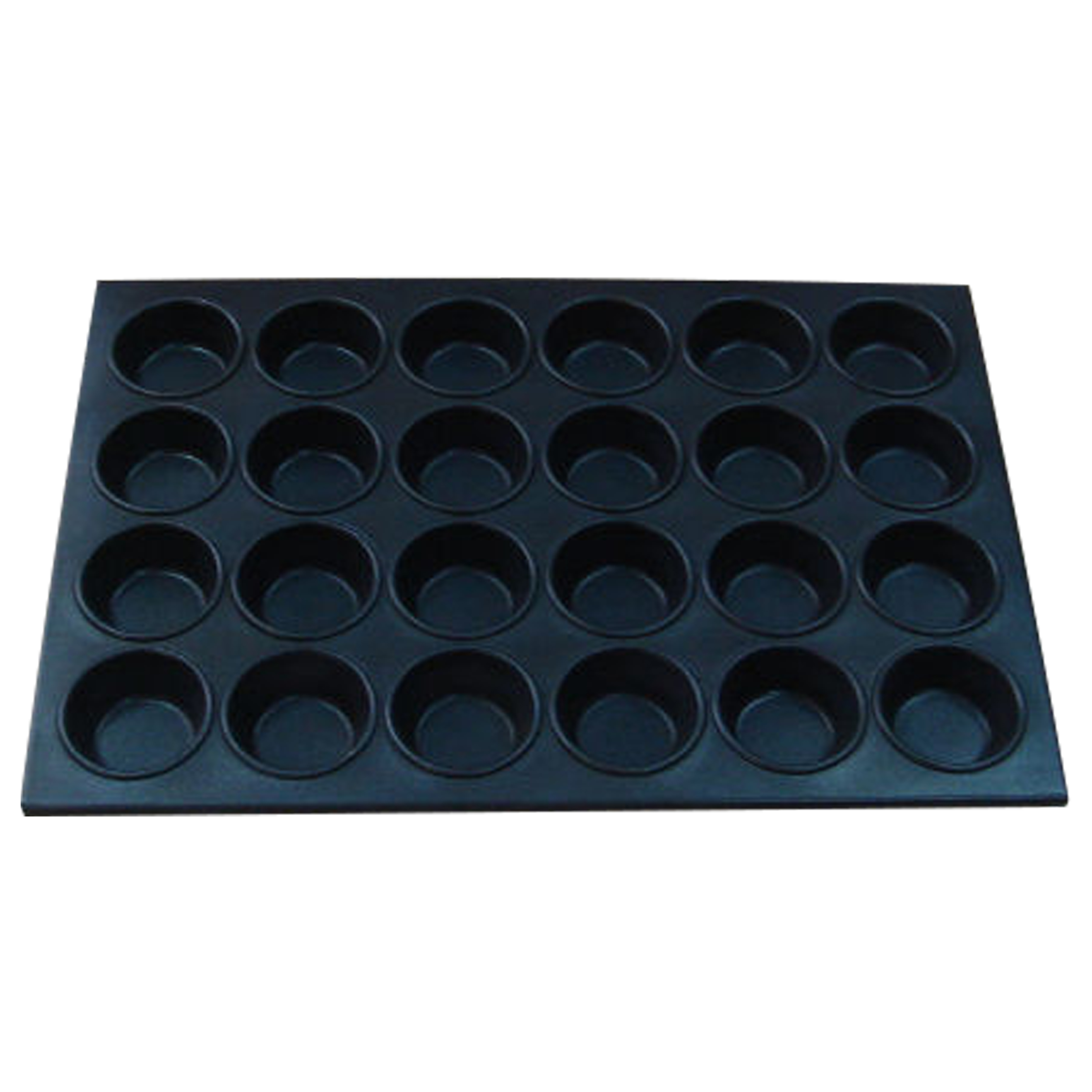 Wholesaler Black Aluminum Nonstick Cake Pan Muffin Pan Home Restaurant Kitchenware Set