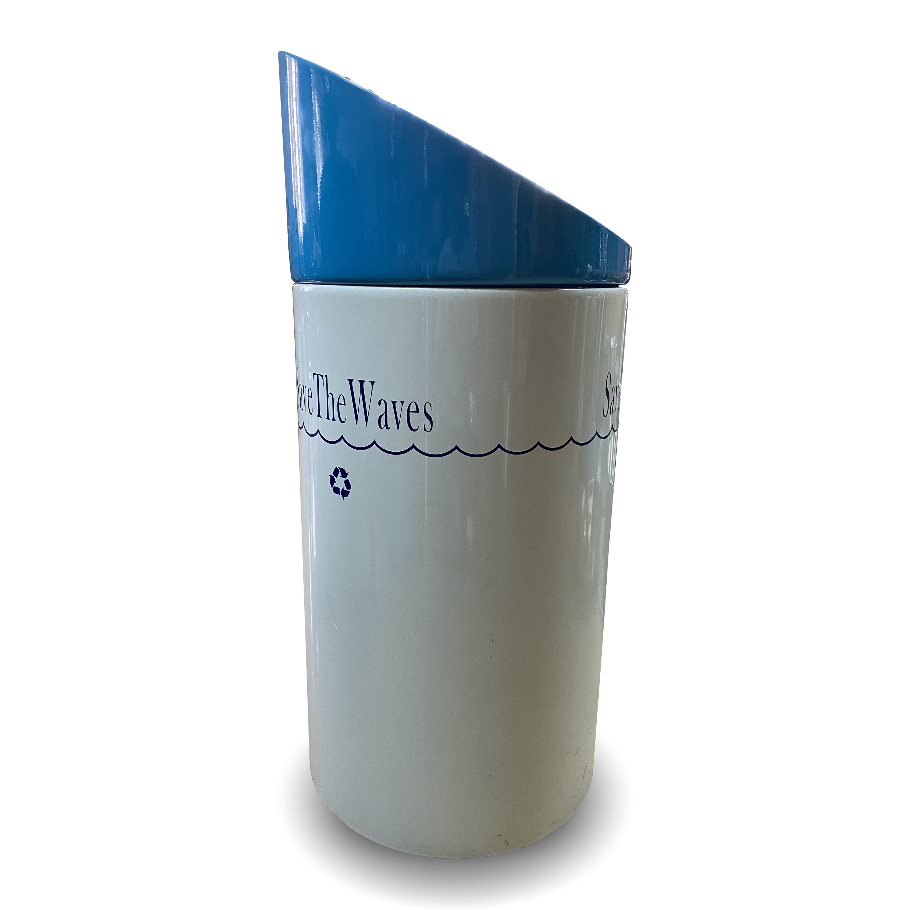 aluminum garbage can with lid