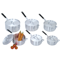 Aluminium Soup Pot Wire Handle with Silicon Cookware Set for Home Restaurant