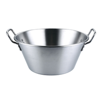 Wholesale Concave Cooking Pots Large Capacity Stainless Steel Round Pan Bake