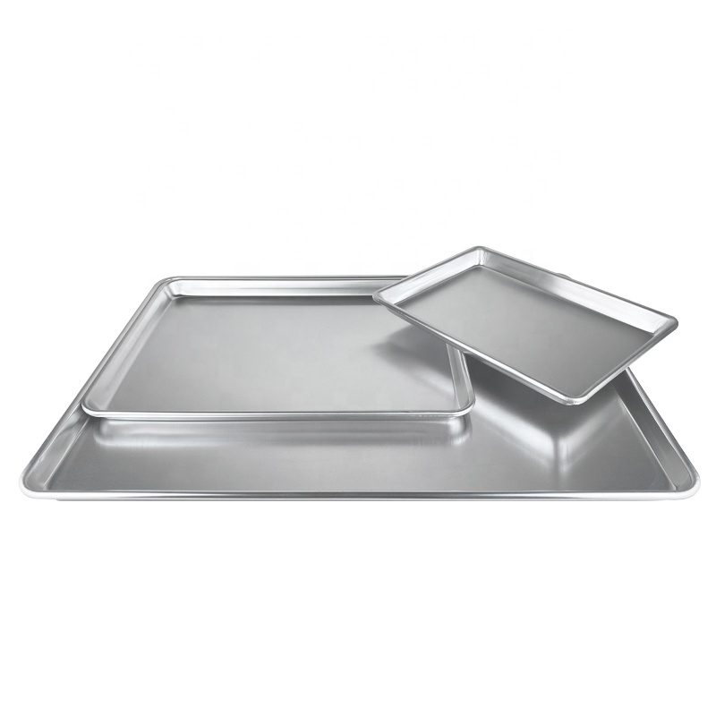 Square Aluminium Sheet Pan Bakery Pan Cookware Sets Baking Tray Aluminum