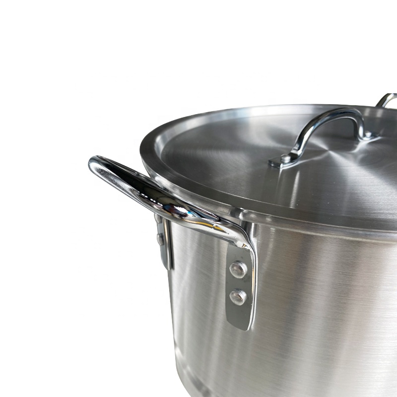 20-52QT Aluminum Tamale Stock Pot Big Cooking pot Commercial Pot With Removable Steamer Insert