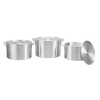 3PCS Aluminium Stock Pot Cookware Set with Big Capacity for Home Restaurant