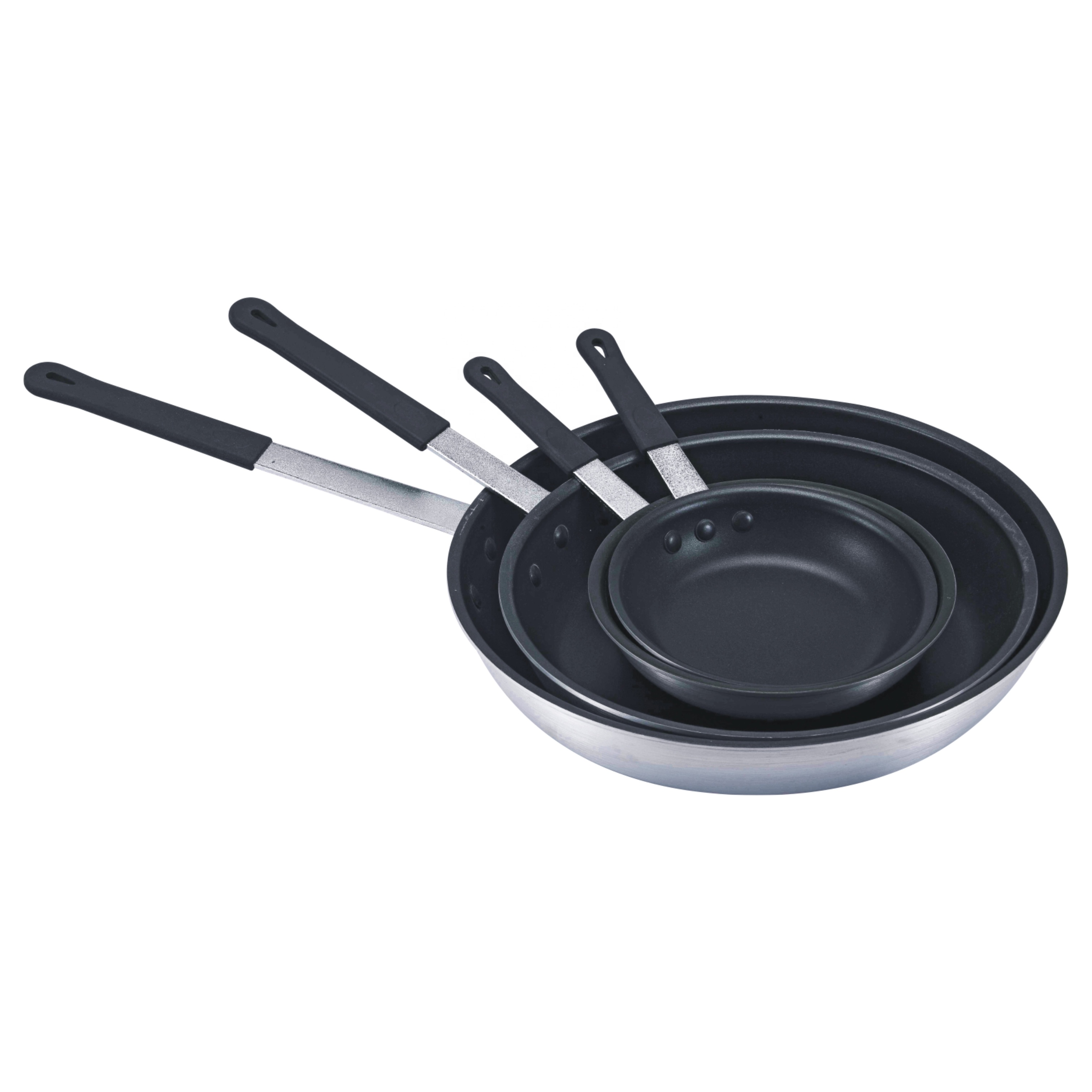 Aluminium Fry Pan Flared Rim Non-Stick Inside Sanded Outside Frying Pans Cookware