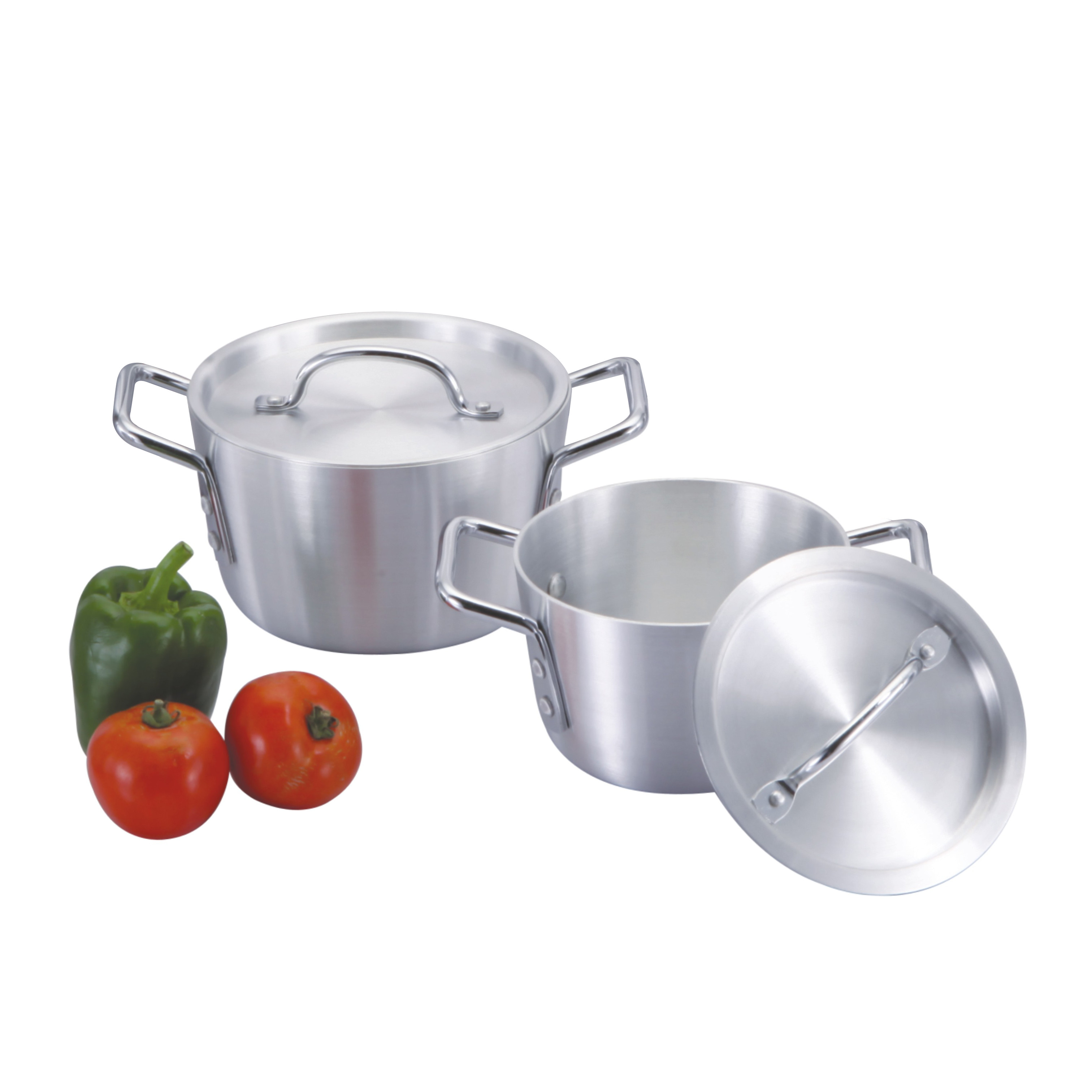 Kitchen Gadgets 7 Pcs Double Handle Aluminium Stock Pot Set Cookware Set Cooking