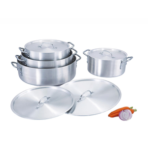 4 Pcs Big Capacity Cooking Pot Kitchen Cookware Sets Aluminum Cookware Set