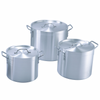 Aluminium Stock Pot with Thicker Gauge 8QT-52QT Cookware Sets Soup&Steam